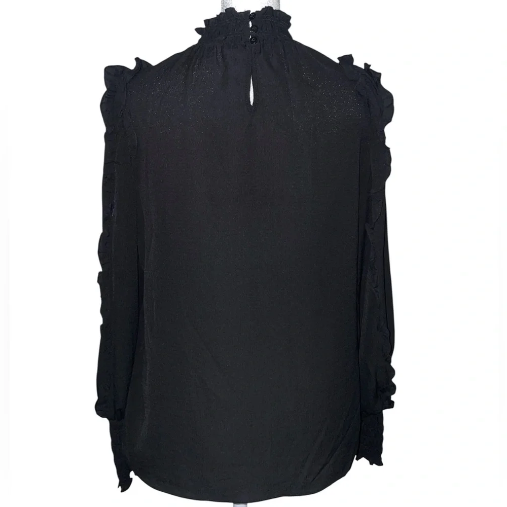 Max Studio Ruffled LS Blouse - Picture 3 of 6